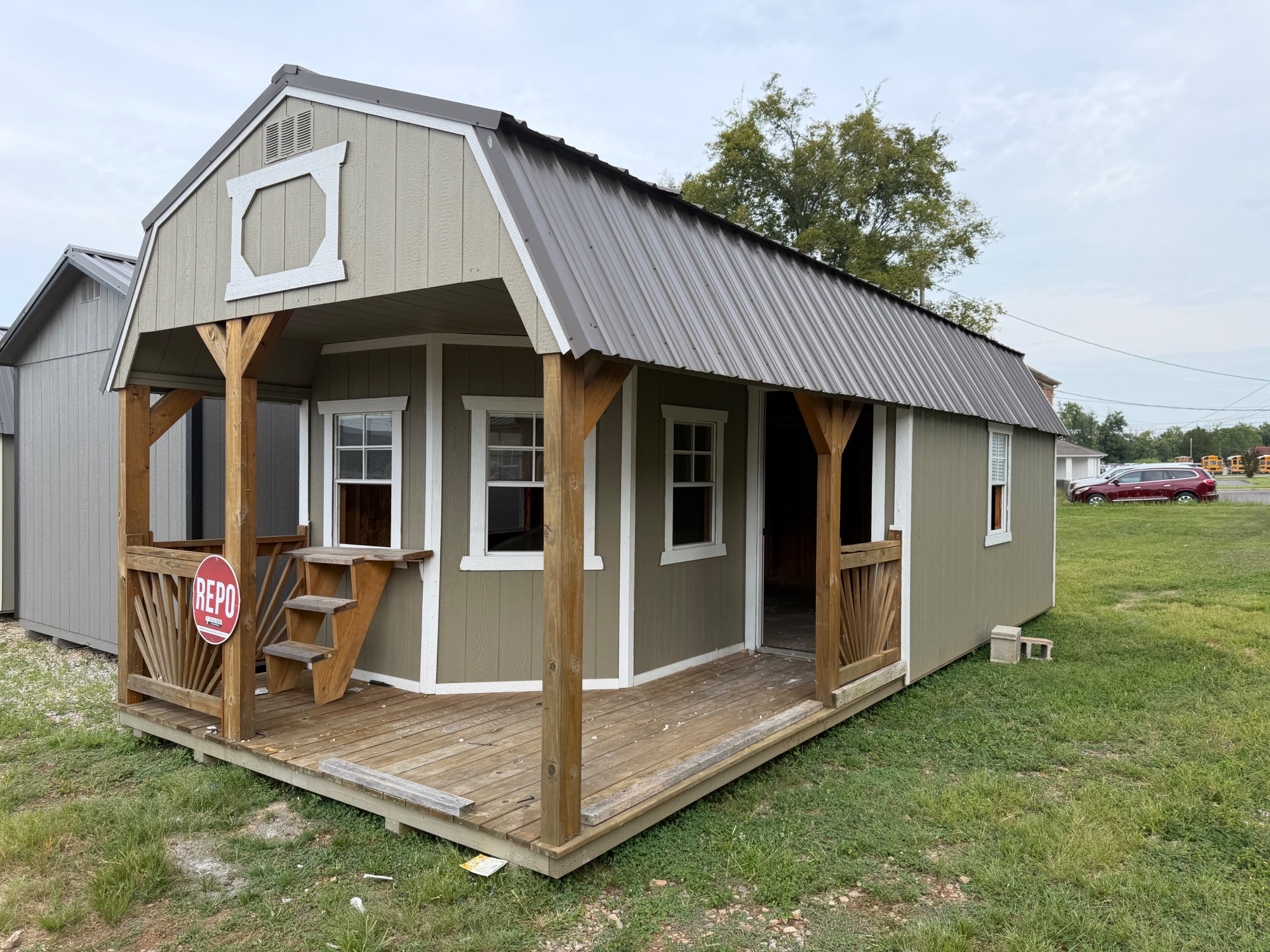 Lofted Barn Deluxe Playhouse - 12x28 image 2