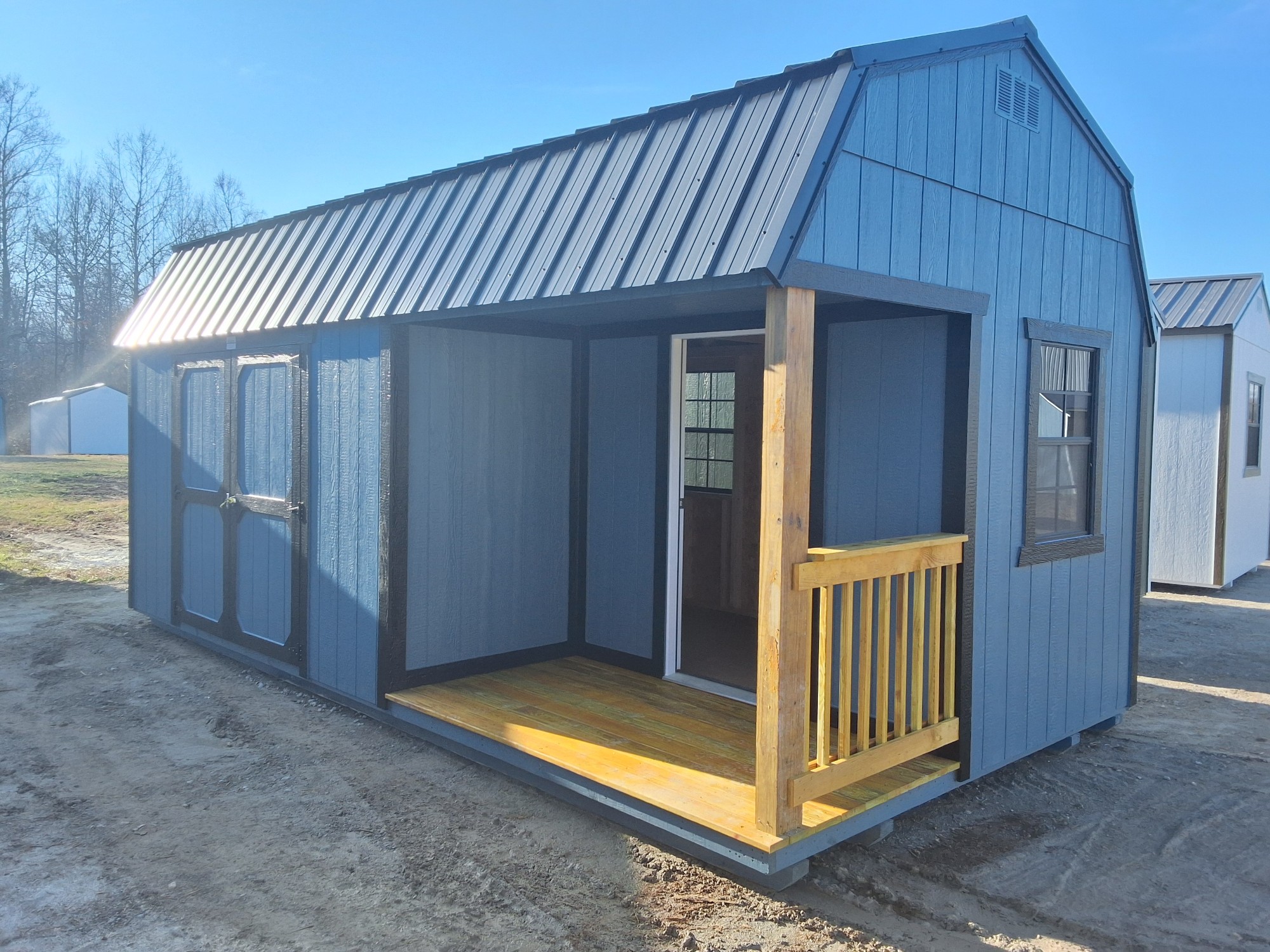 Lofted Barn Side Porch - 10x20