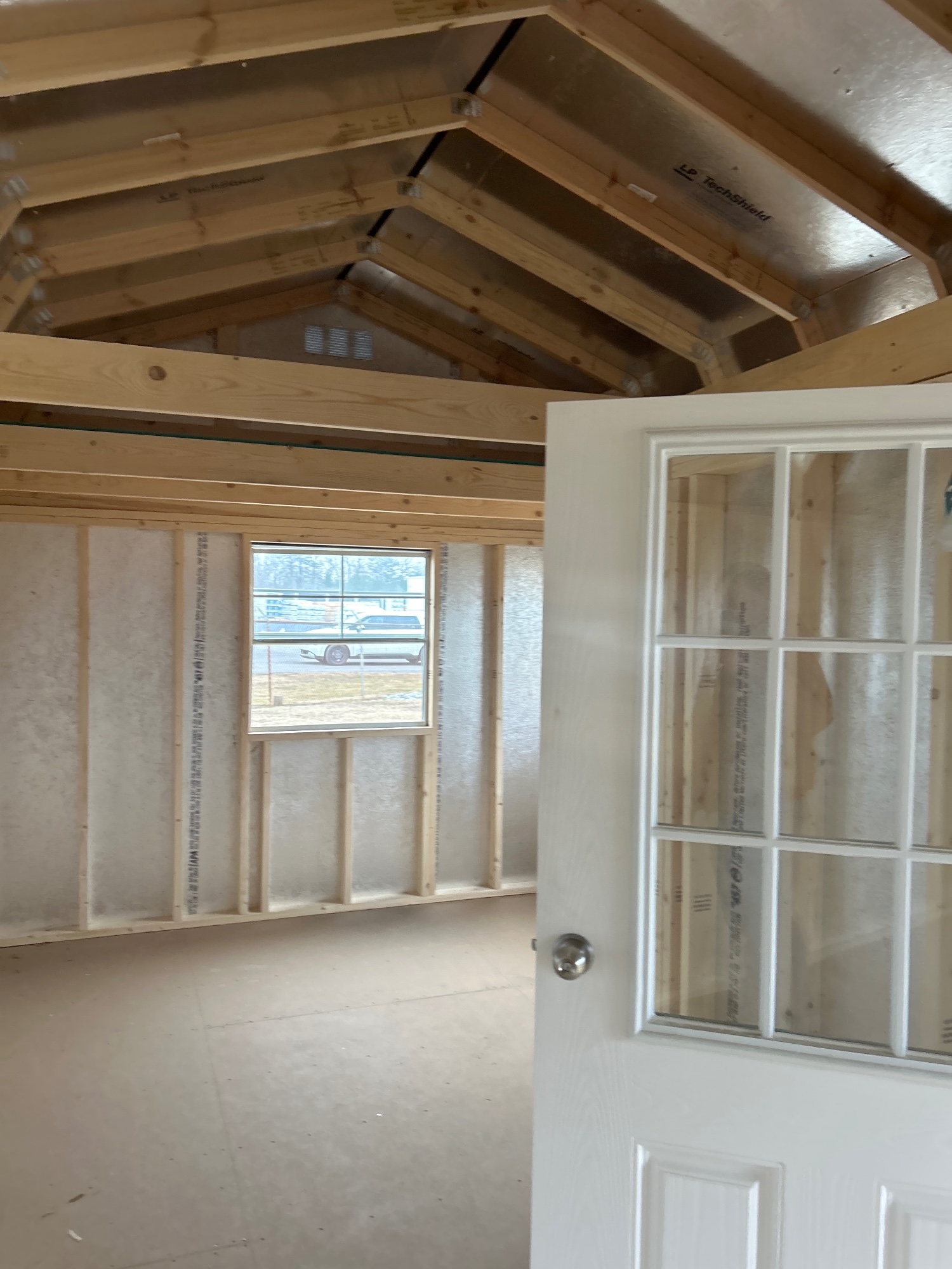 Lofted Barn Center Porch - 12x28 image 2