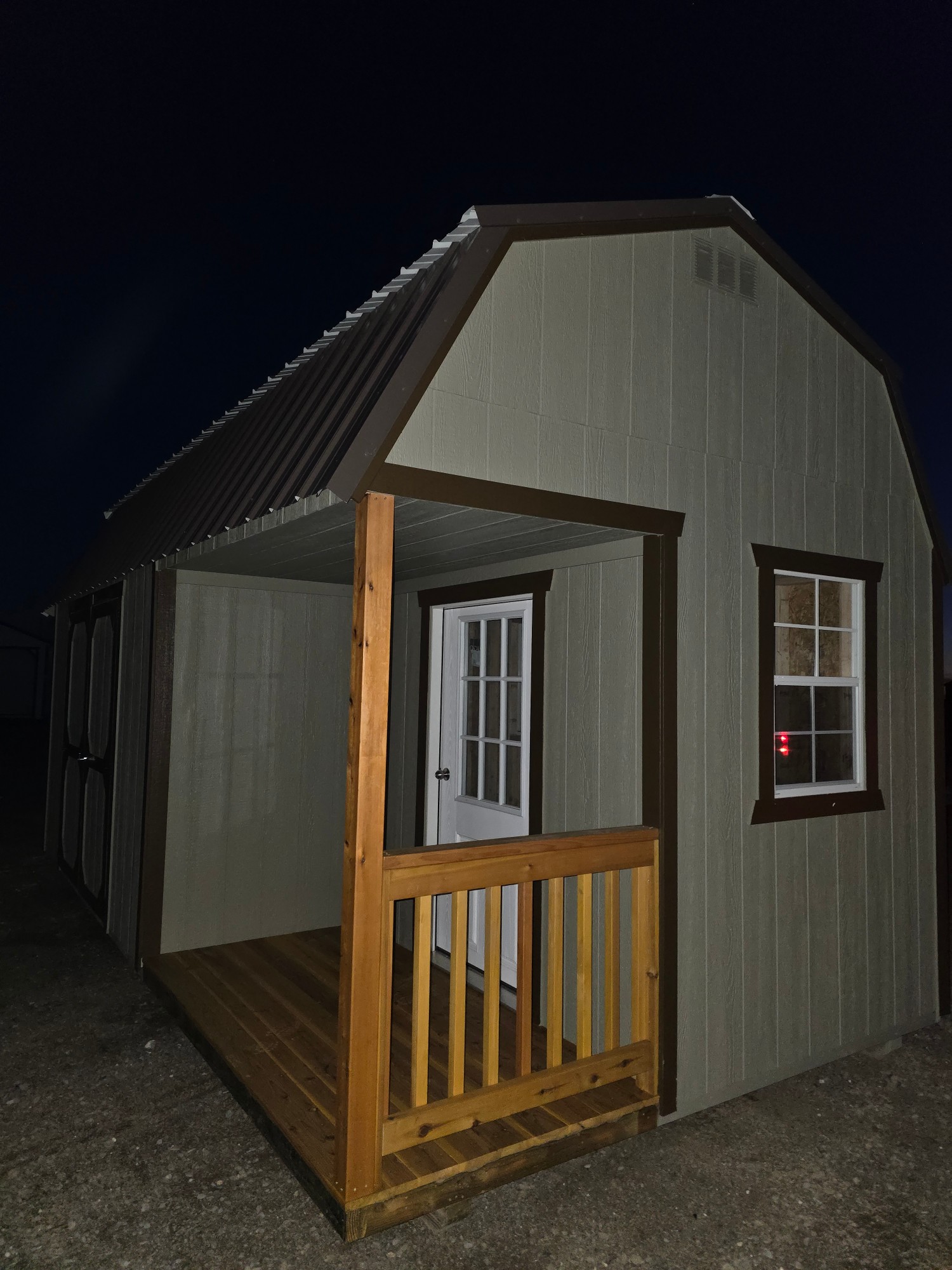 Lofted Barn Side Porch - 10x20