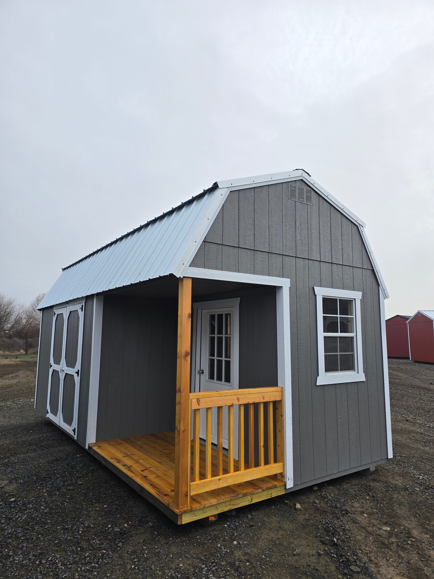 Lofted Barn Side Porch - 10x20