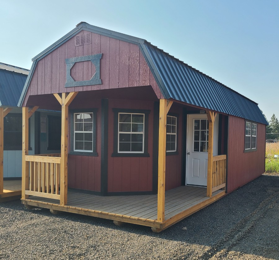 Lofted Barn Deluxe Playhouse - 12x32 w/ Extra large side windows!