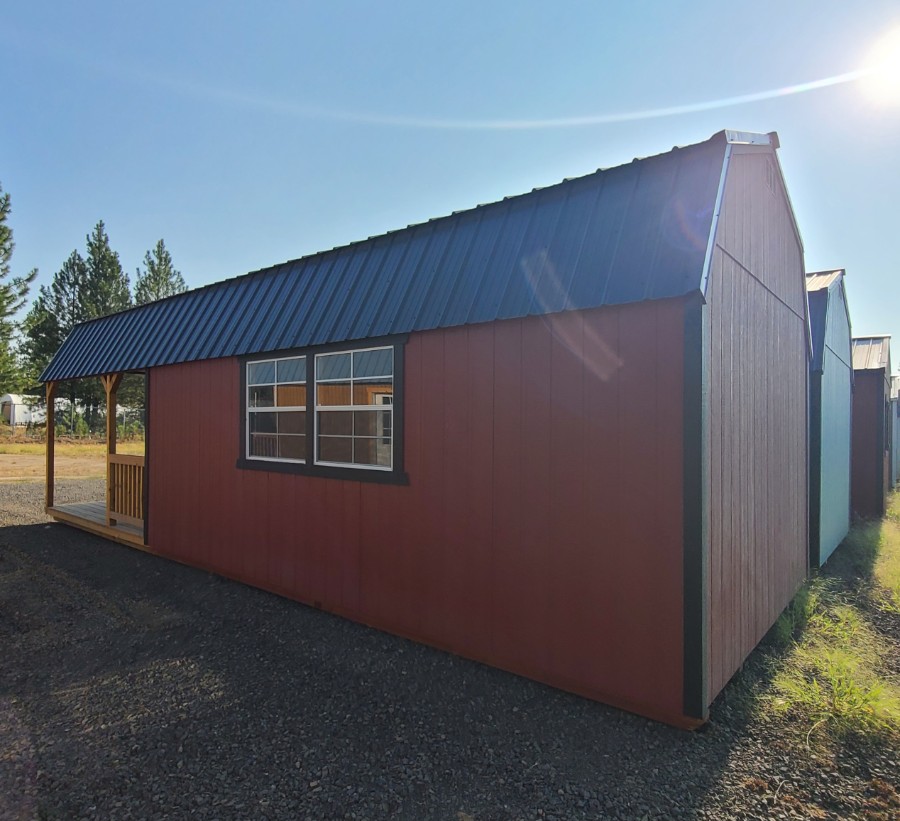 Lofted Barn Deluxe Playhouse - 12x32 w/ Extra large side windows! image 4