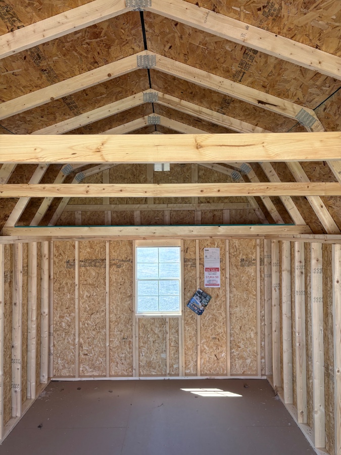 Lofted Barn 8' Garage - 10x20 image 4
