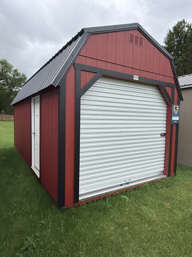 Lofted Barn 8' Garage - 10x20 image 2