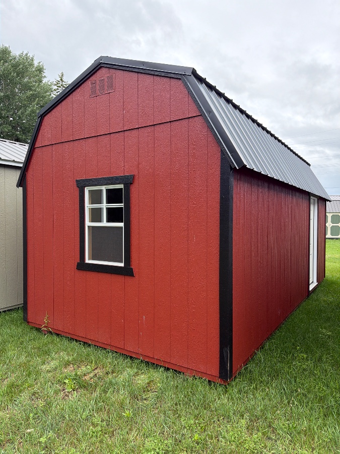 Lofted Barn 8' Garage - 10x20 image 3