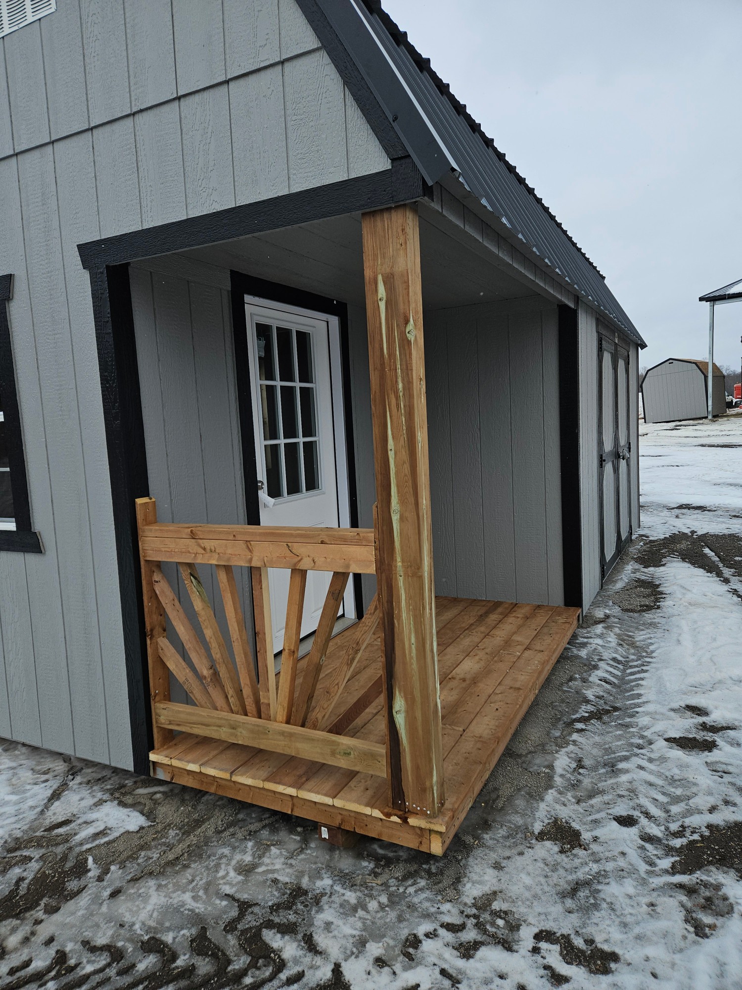 Lofted Barn Side Porch - 10x20