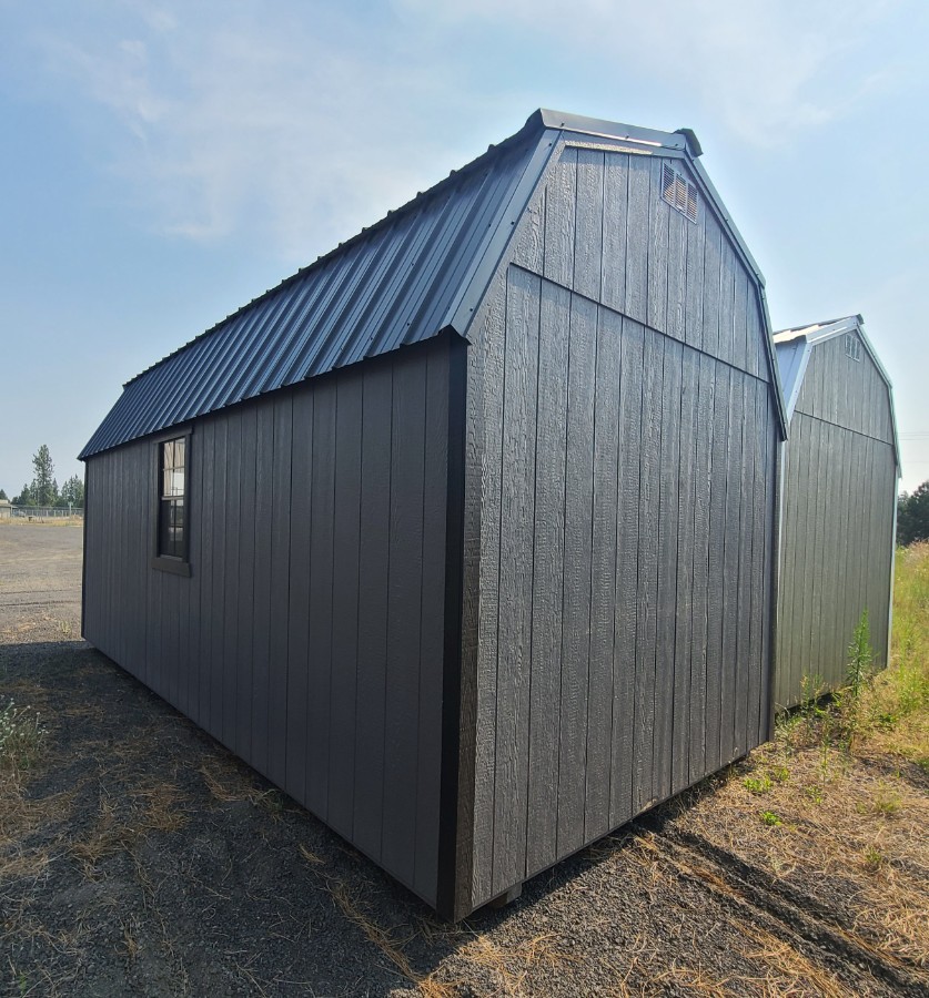 Lofted Barn Side Porch - 10x20 Playhouse w/ 2 Lofts, 2 Entrances! image 9