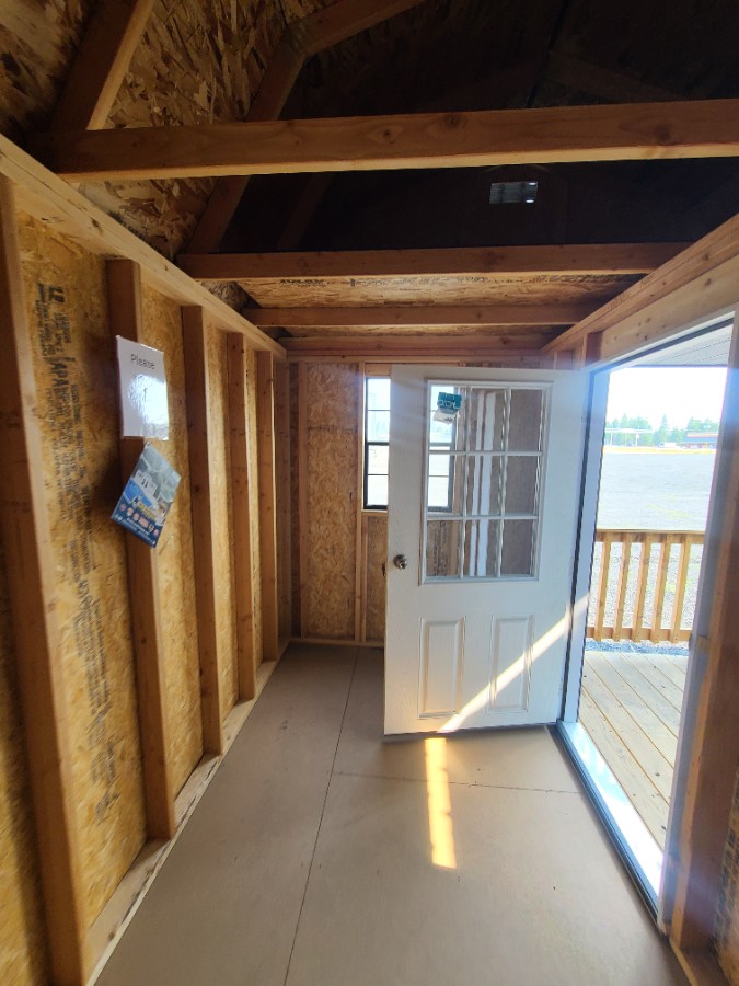 Lofted Barn Side Porch - 10x20 Playhouse w/ 2 Lofts, 2 Entrances! image 13