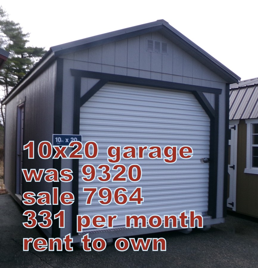 Utility 8' Garage - 10x20