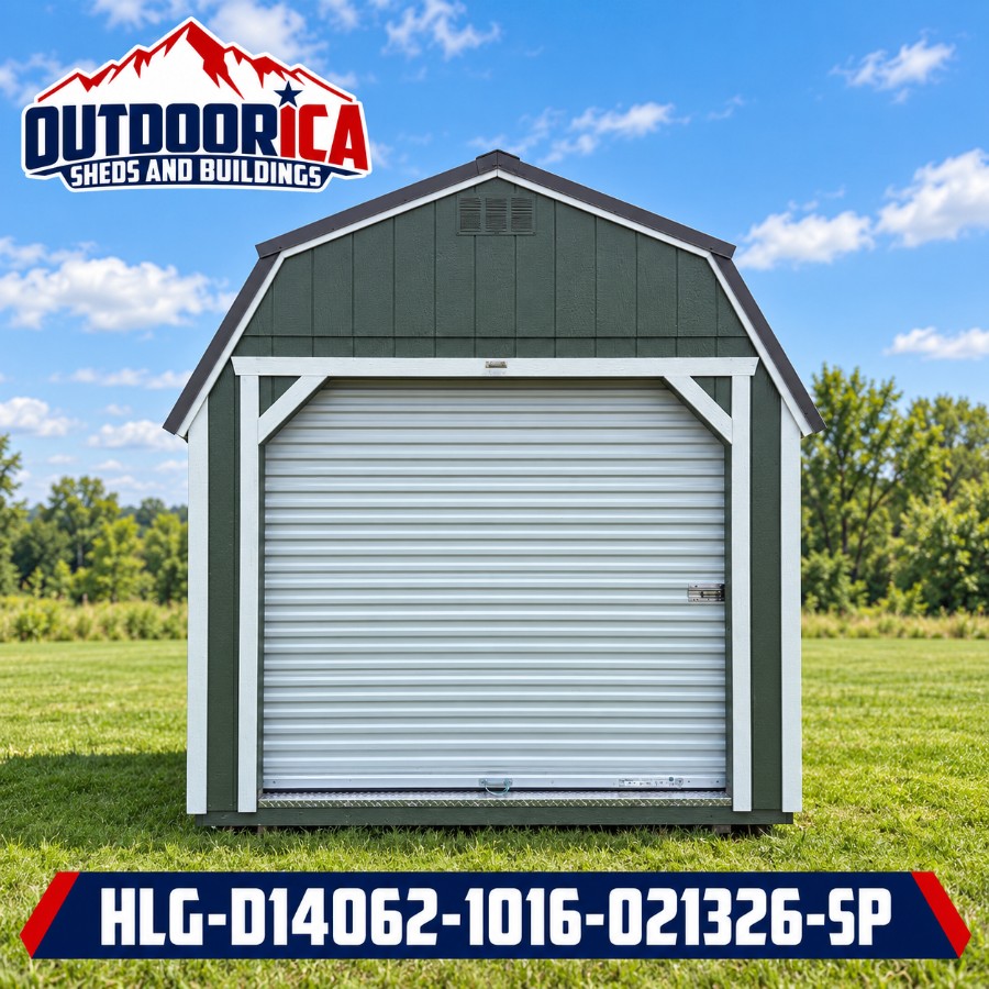 Lofted Barn 8' Garage - 10x16