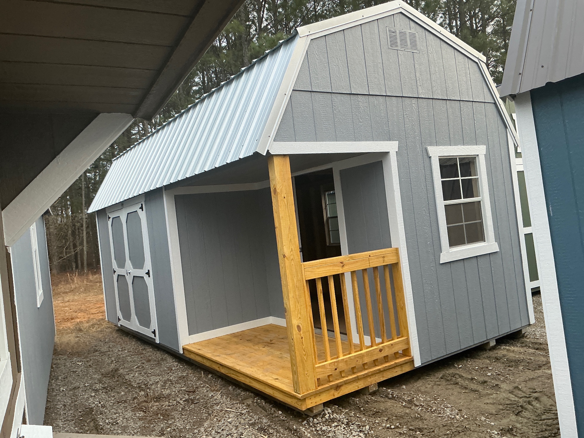 Lofted Barn Side Porch - 10x20