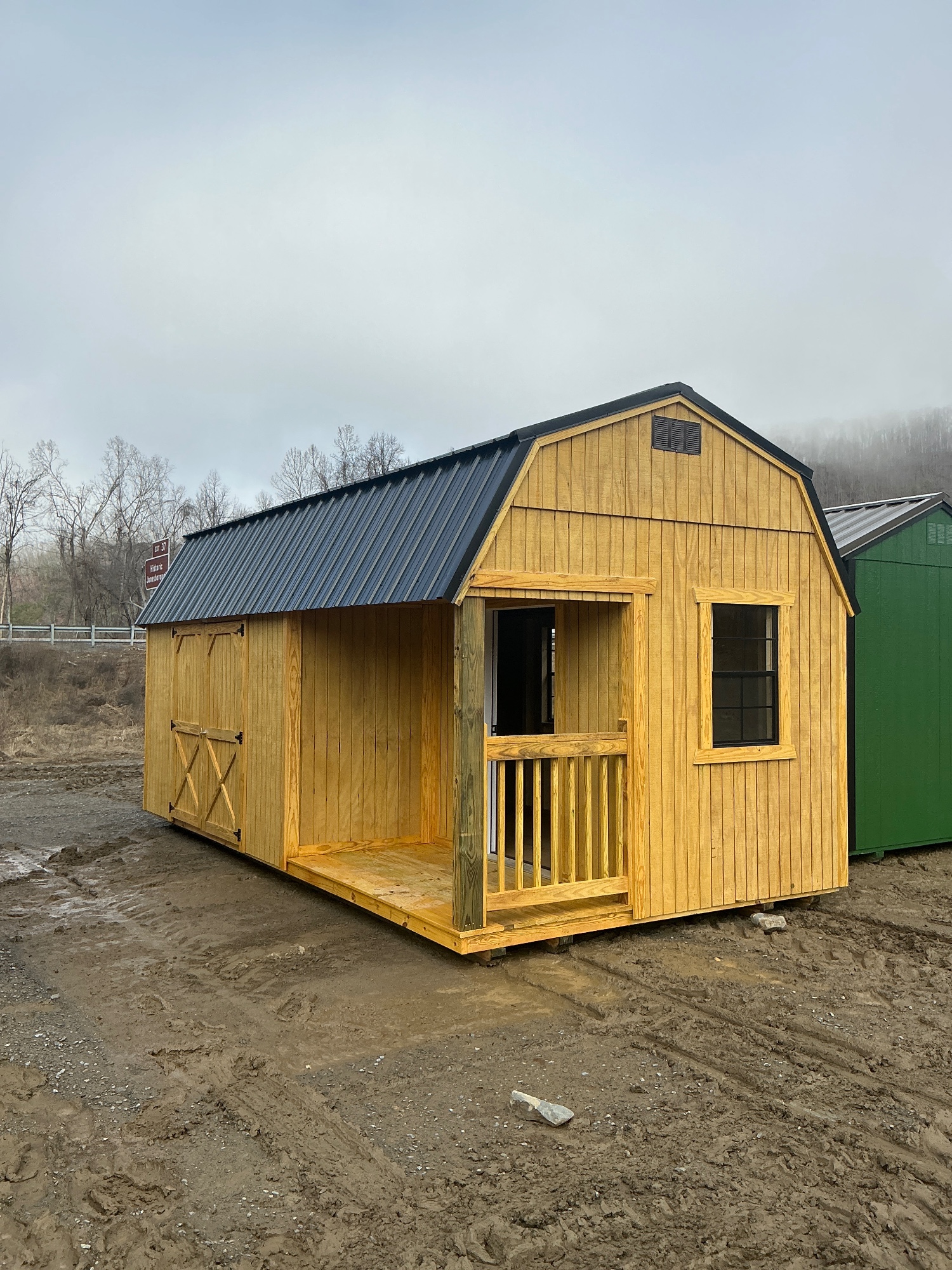Lofted Barn Side Porch - 10x20