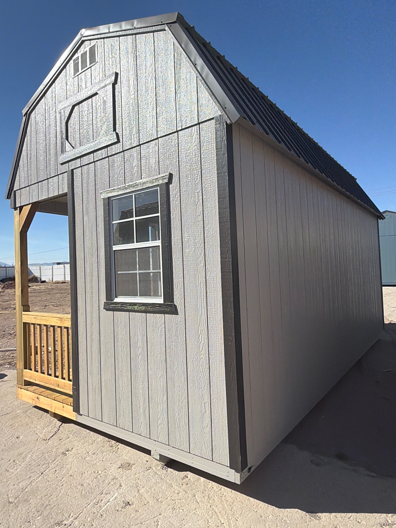 Lofted Barn Side Porch - 10x20 image 2