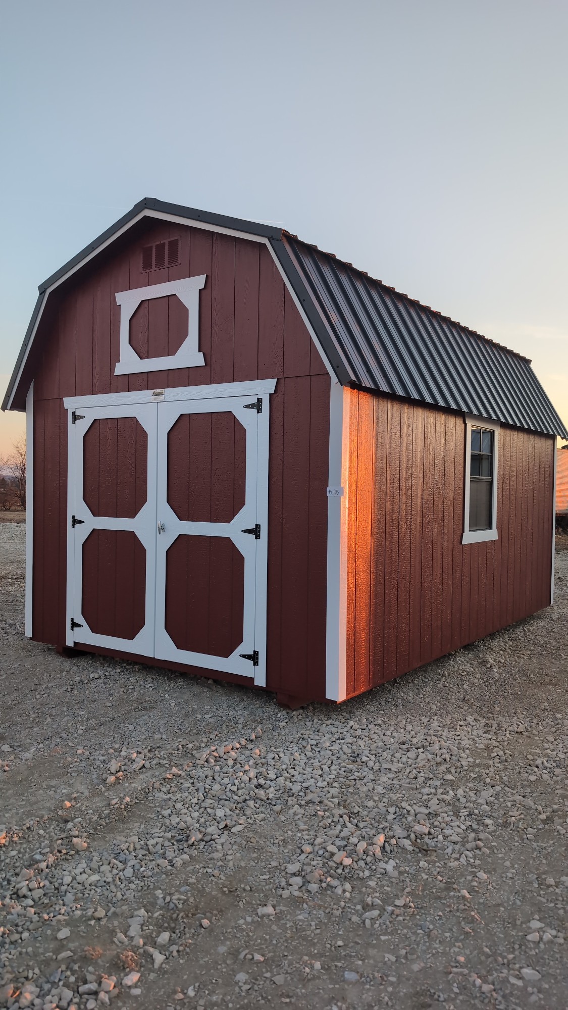 10x16 Rustic Red Lofted Barn image 2