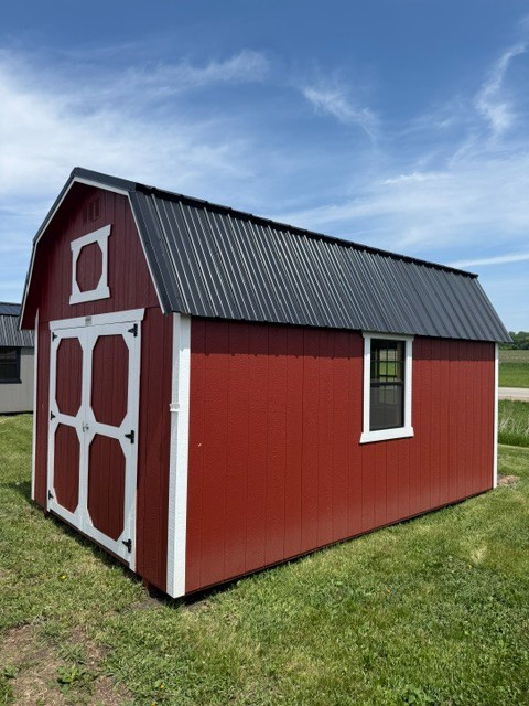 10x16 Rustic Red Lofted Barn image 3
