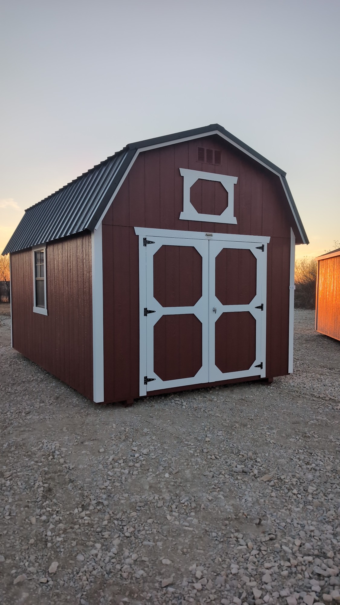 10x16 Rustic Red Lofted Barn image 6