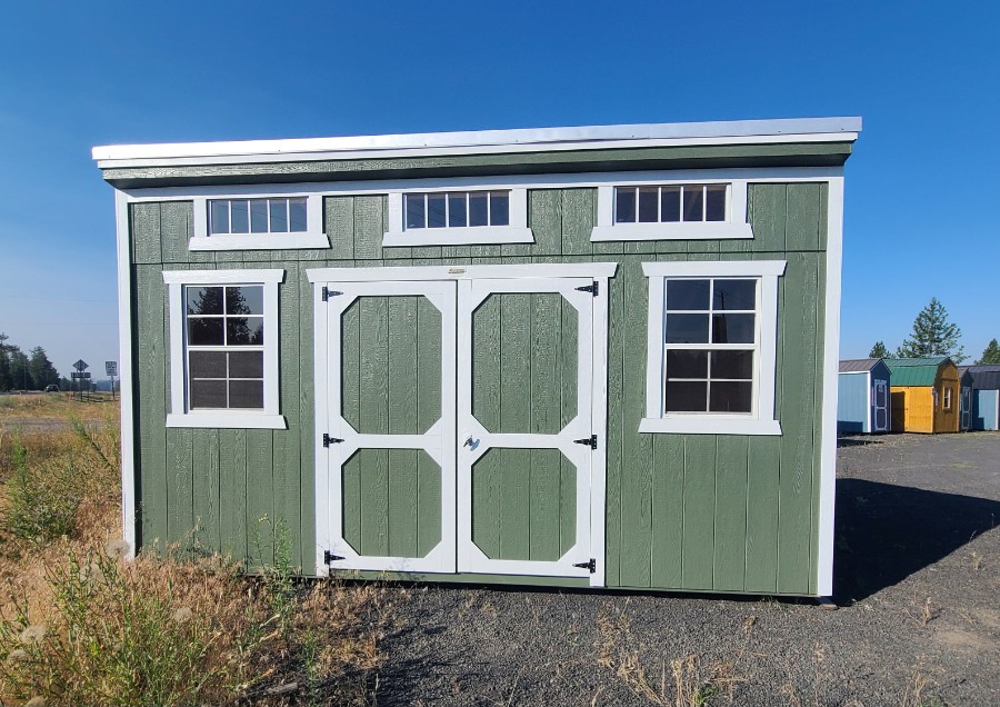 Studio Single Slope - 10x16 w/ Transom Windows