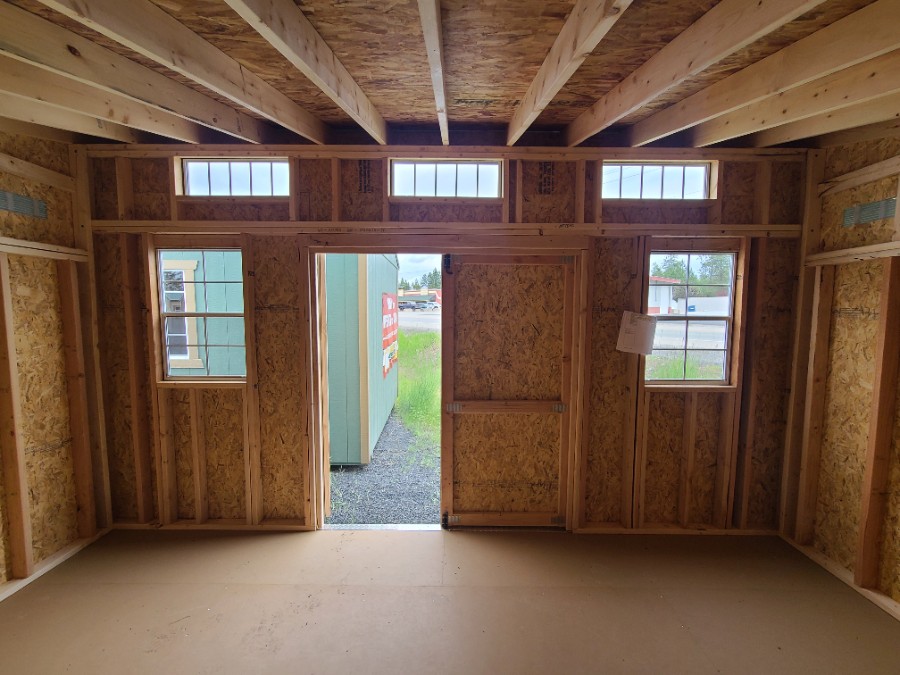 Studio Single Slope - 10x16 w/ Transom Windows image 8