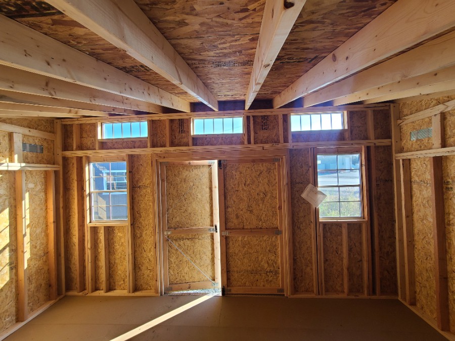 Studio Single Slope - 10x16 w/ Transom Windows image 18