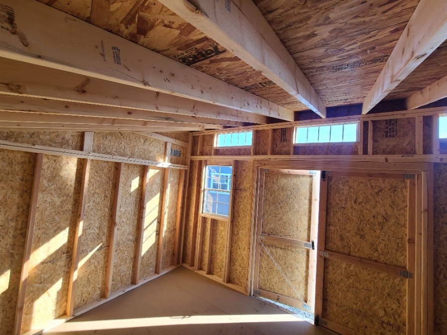Studio Single Slope - 10x16 w/ Transom Windows image 19
