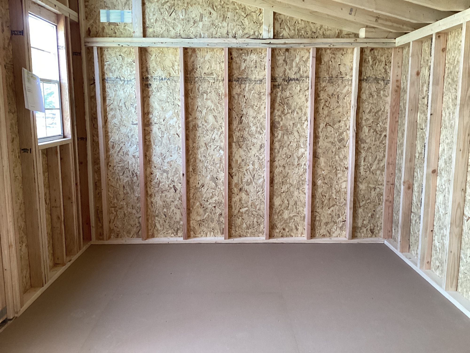Studio Single Slope - 10x16 w/ Transom Windows image 23