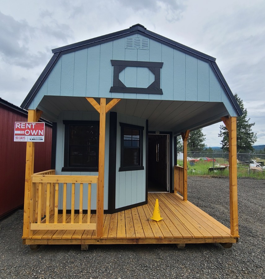 Lofted Barn Deluxe Playhouse – 12×32 w/ Porch!