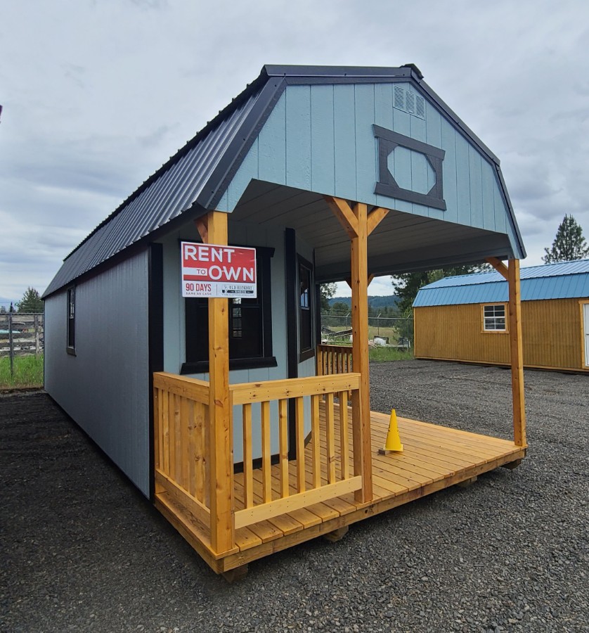 Lofted Barn Deluxe Playhouse – 12×32 w/ Porch! image 2