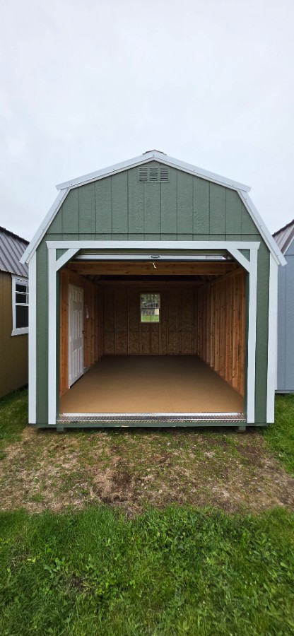 Lofted Barn 8' Garage - 10x16 image 5