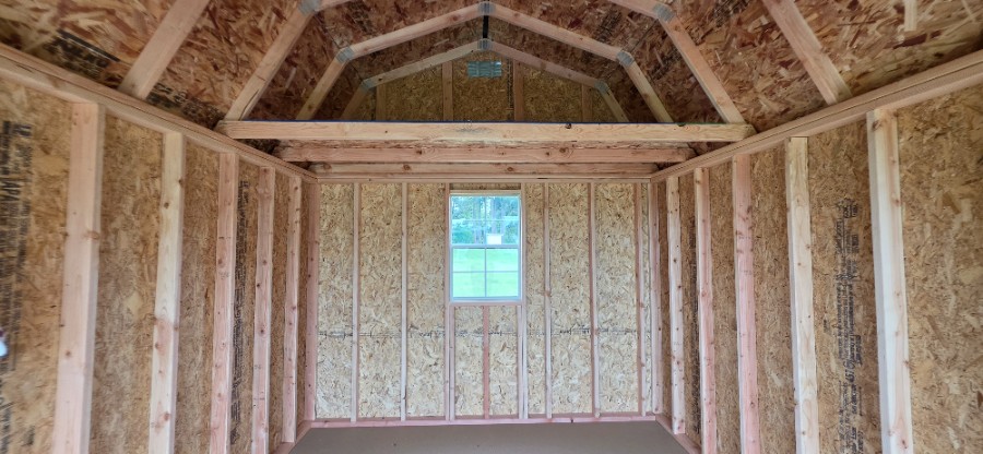 Lofted Barn 8' Garage - 10x16 image 7