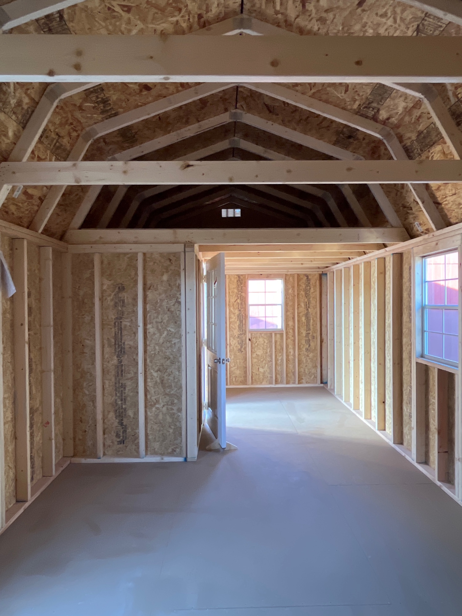 Lofted Barn Side Porch - 12x24 image 4