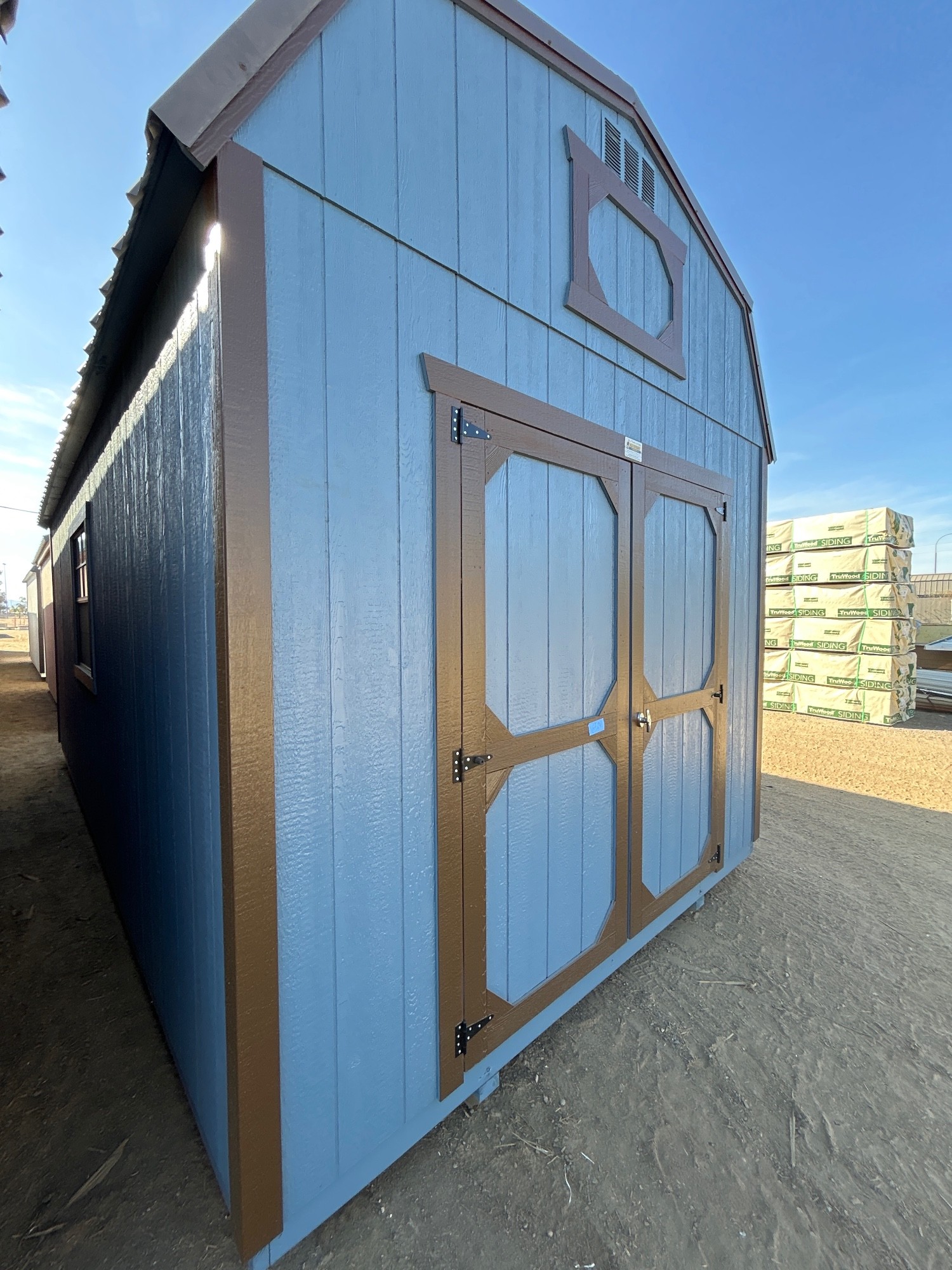 Lofted Barn - 10x20- 8 ft. walls, double lofts, 2 x 6 floor joist