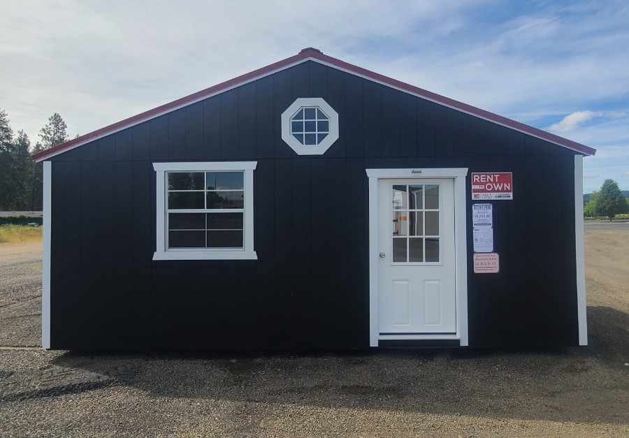 Side Gable - 10x20 - Extra windows! Man-Door!