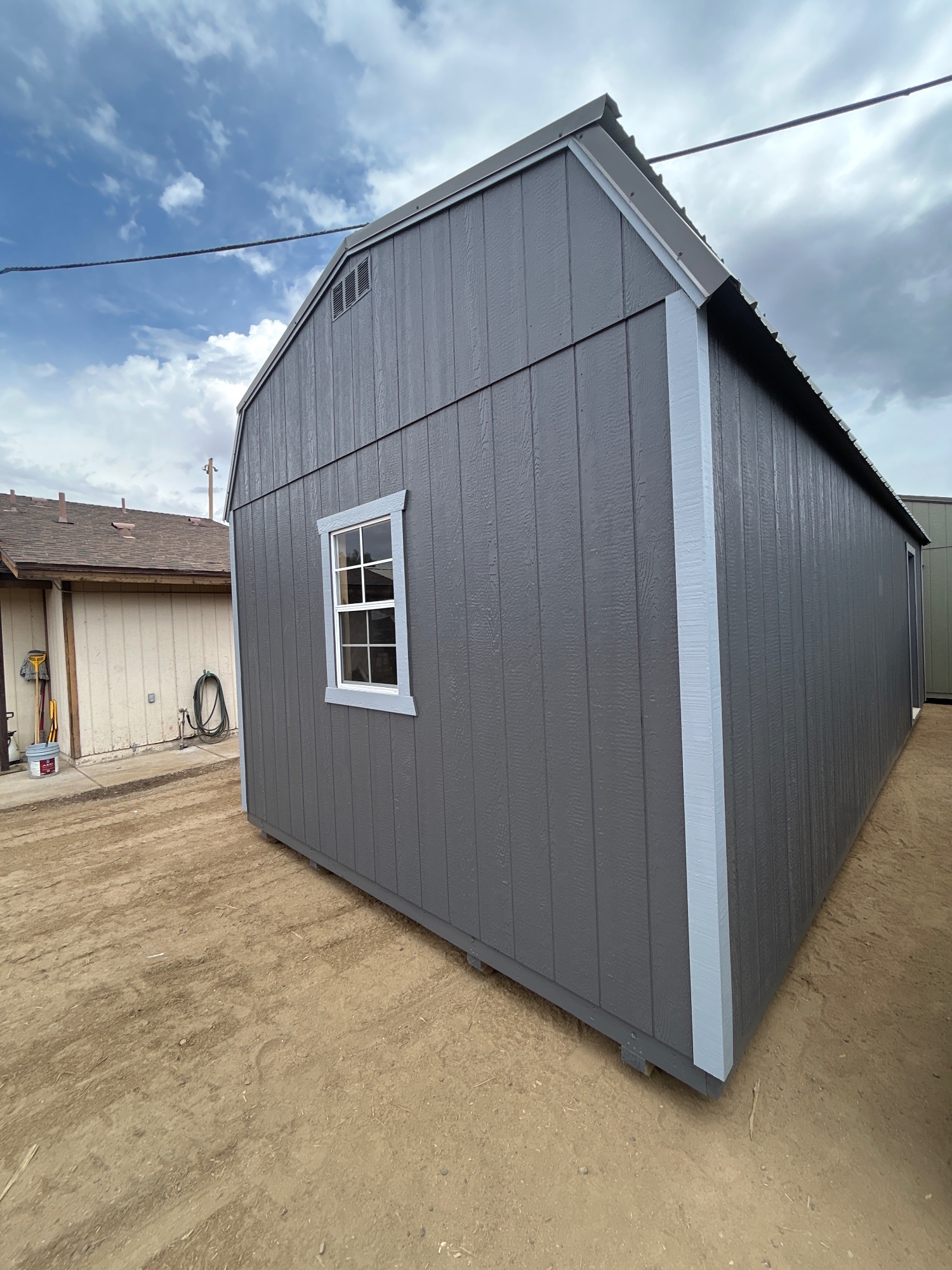 Lofted Barn Garage - 12x28 image 2