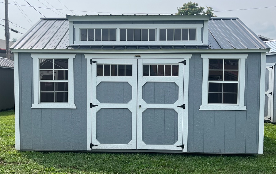 Side Utility Shed w/ Dormer - 10x16