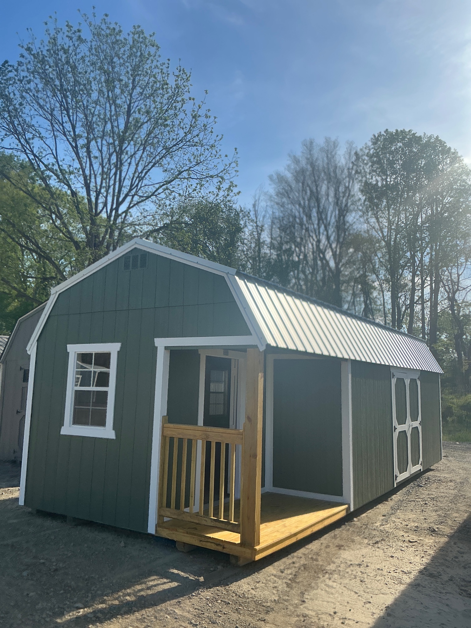 Lofted Barn Side Porch - 12x28