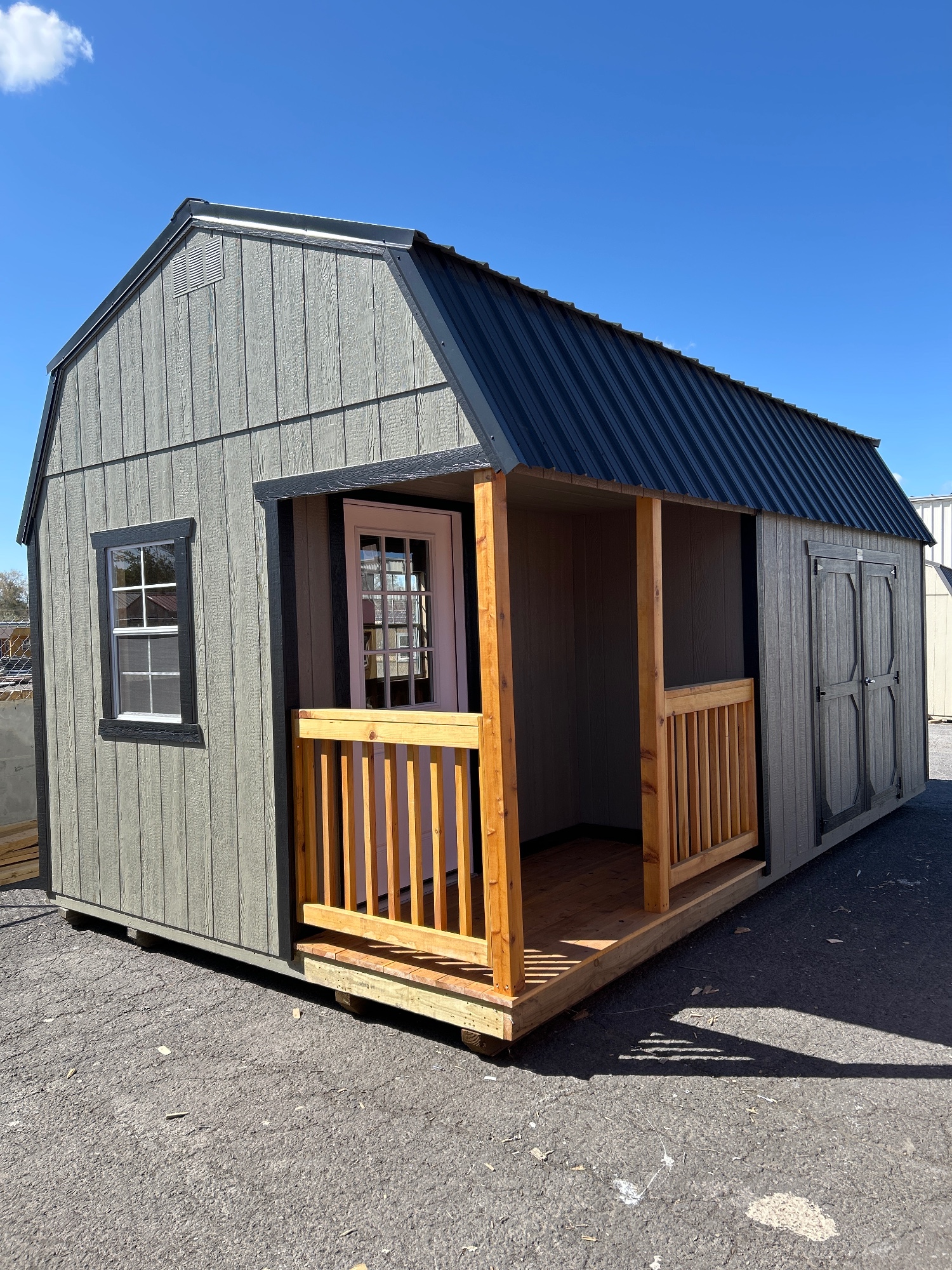Lofted Barn Side Porch - 12x20
