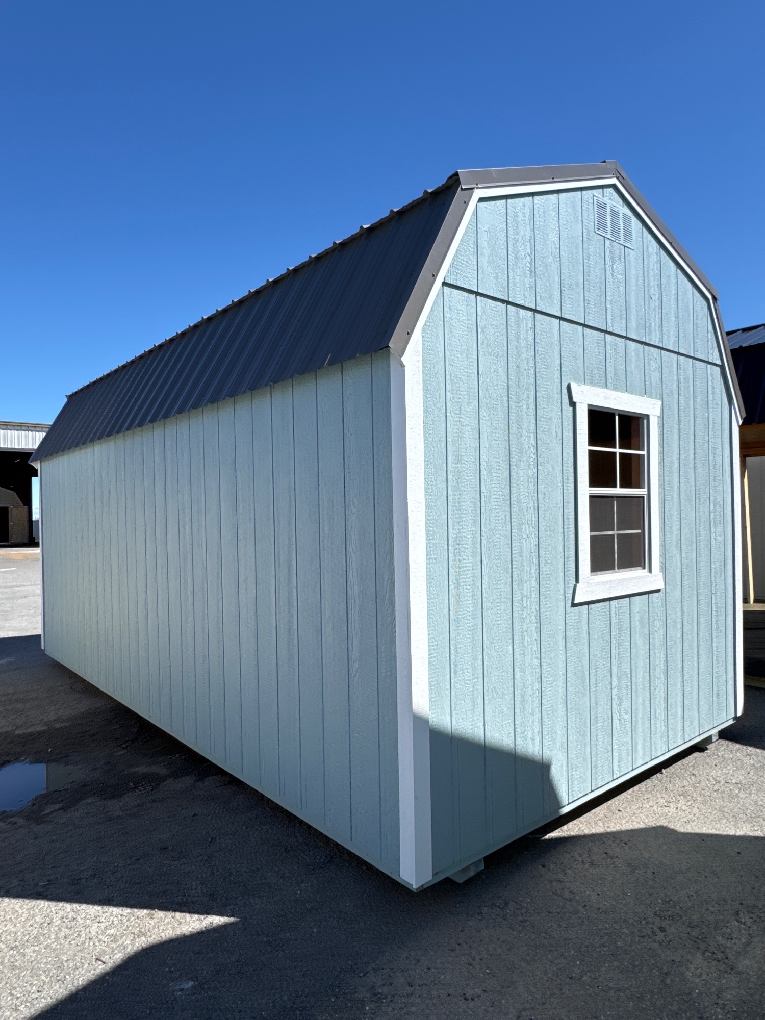 Lofted Barn 8' Garage - 10x20 image 2