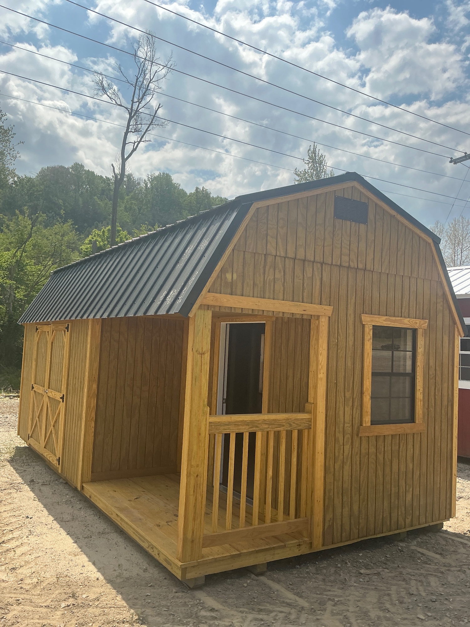 Lofted Barn Side Porch - 10x20