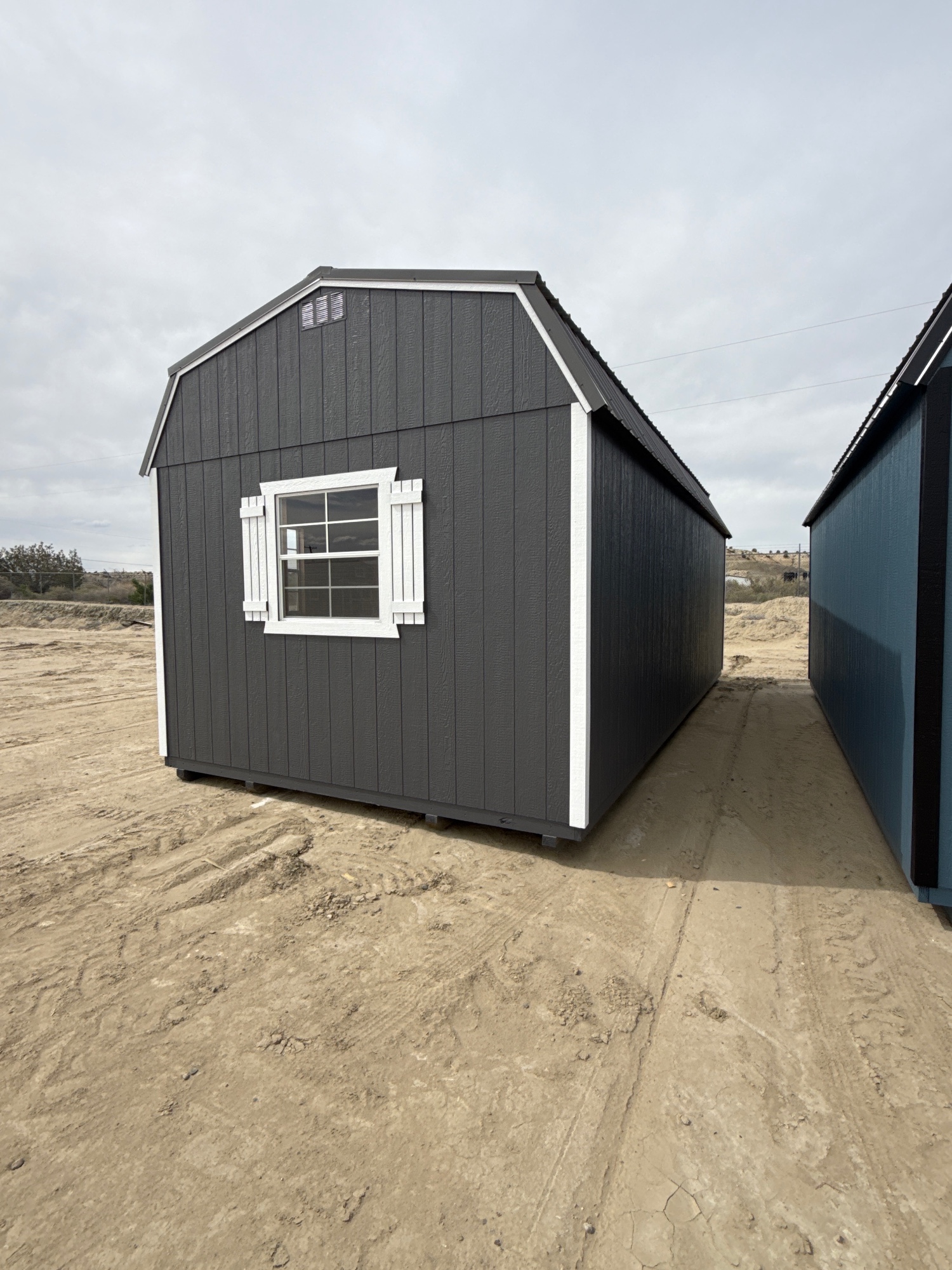 Lofted Barn Center Porch - 12x28 image 2