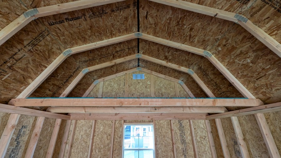Lofted Barn 8' Garage - 10x20 image 4