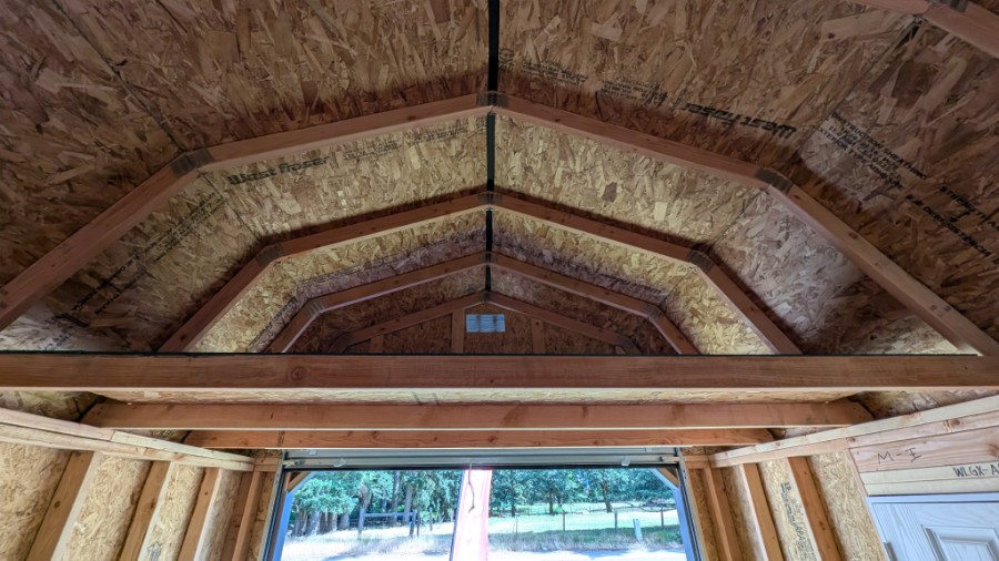 Lofted Barn 8' Garage - 10x20 image 6