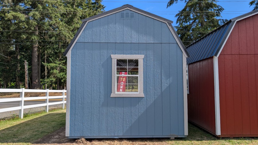Lofted Barn 8' Garage - 10x20 image 8