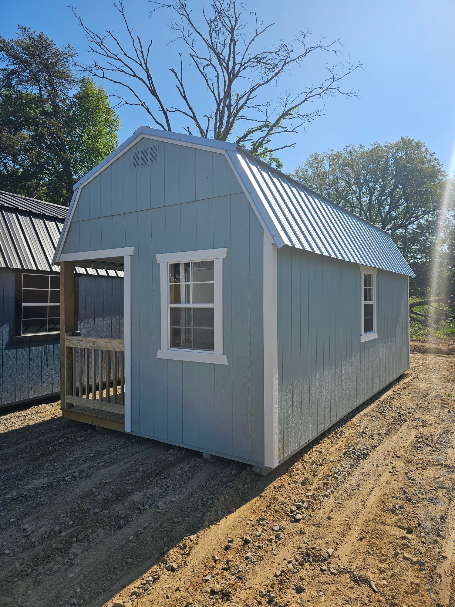 Lofted Barn Side Porch - 10x20