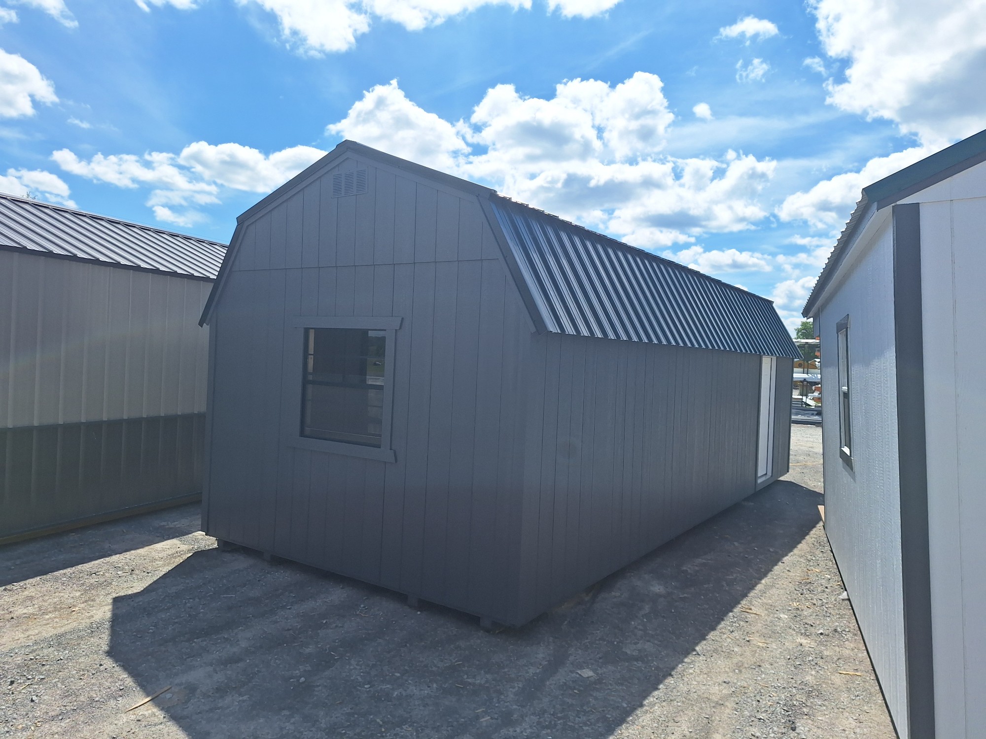 Lofted Barn Garage - 12x28 ( #38) image 2