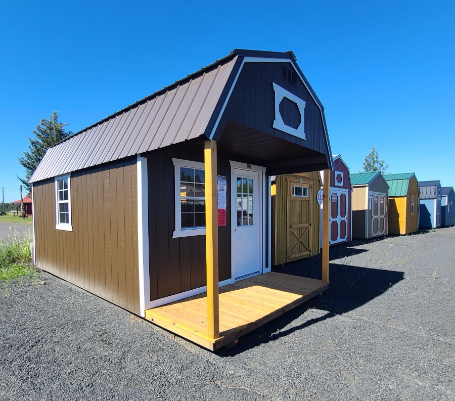 Lofted Barn Playhouse - 10x20 w/ Porch, 2 Lofts! image 3