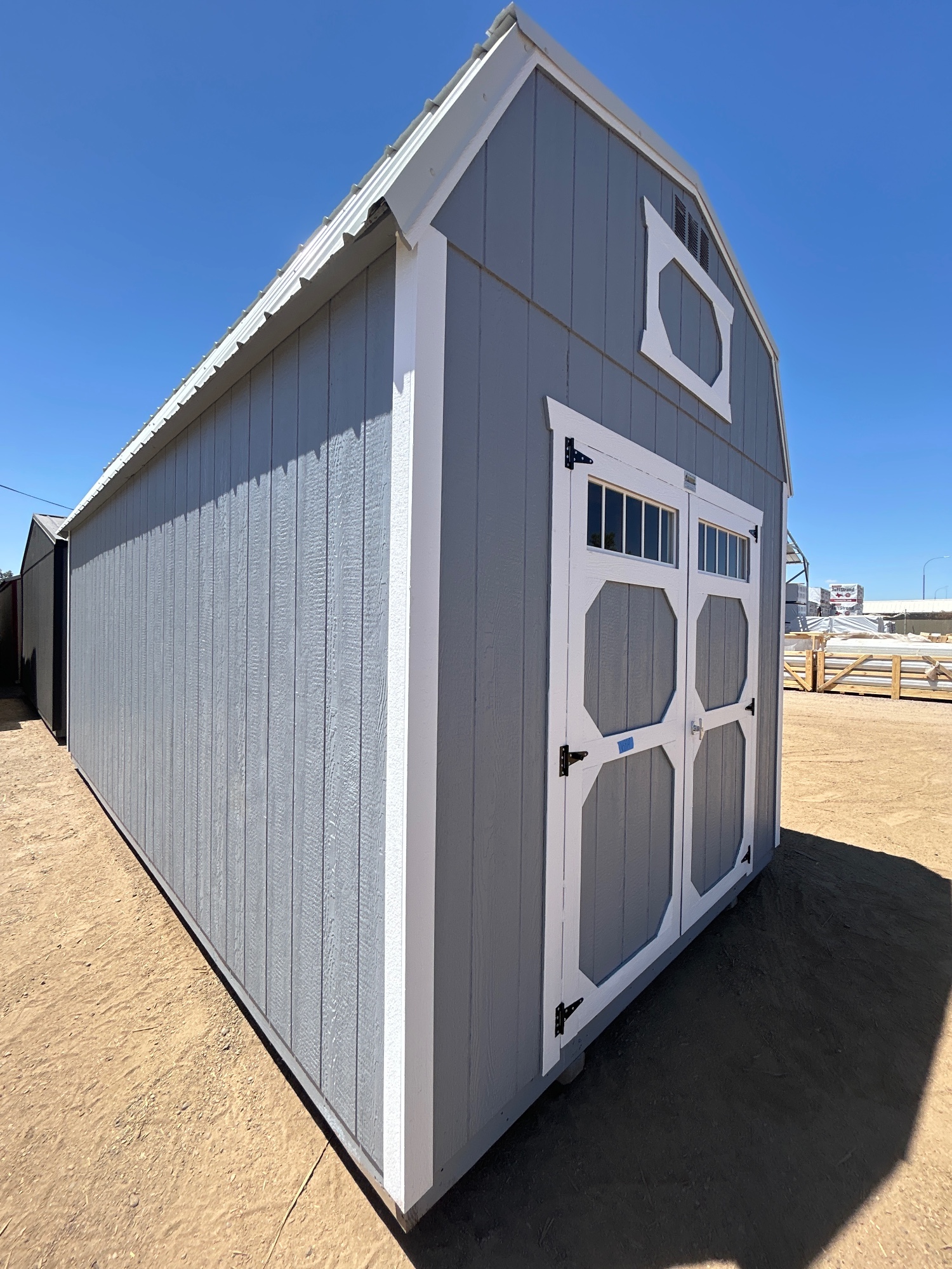 Lofted Barn - 10x20-8 ft. walls, double lofts, radiant barrier interior, 2 x 6 floor joist