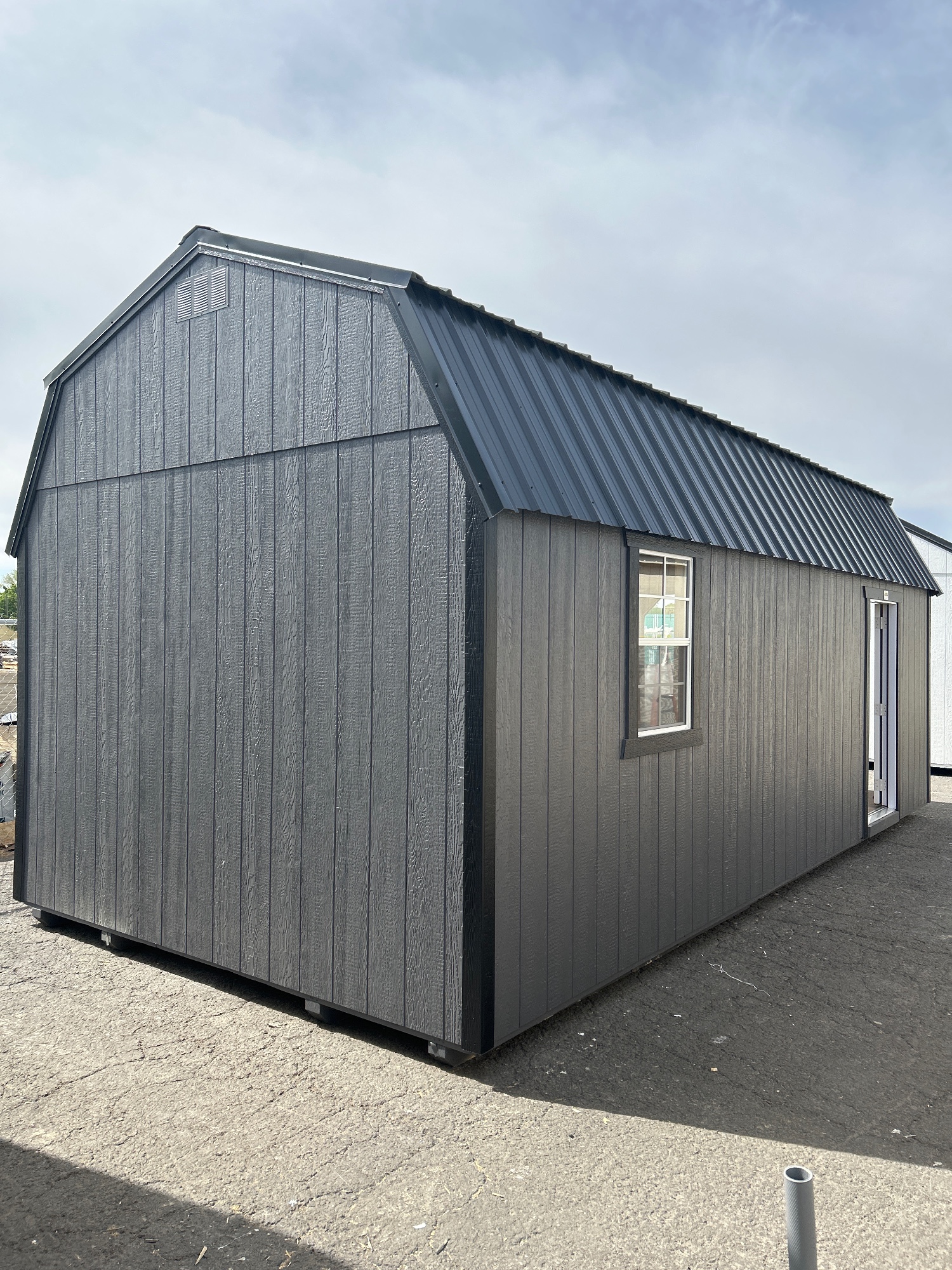 Lofted Barn Garage - 12x24 image 2