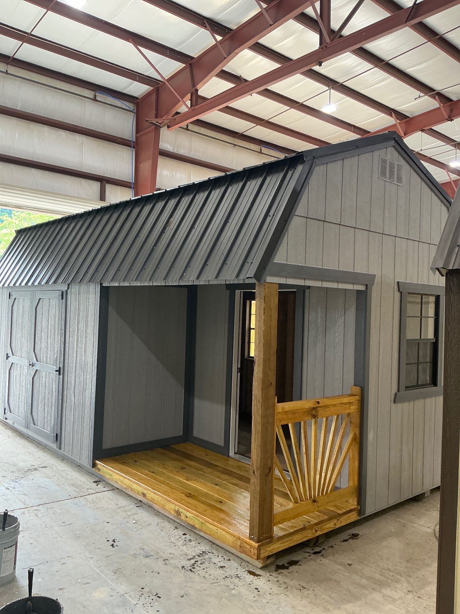 Lofted Barn Side Porch - 10x20