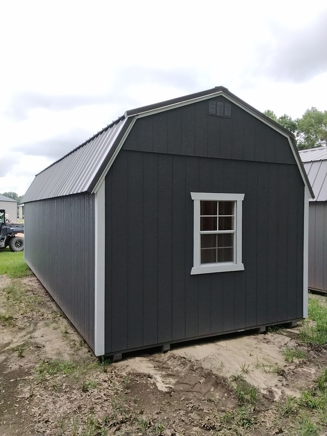 Lofted Barn Garage - 12x28 image 2